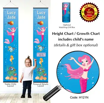 Height Charts - Mermaid