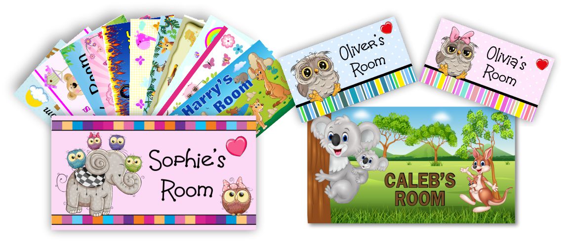 Personalised Height Charts Room Name Door Signs Birth