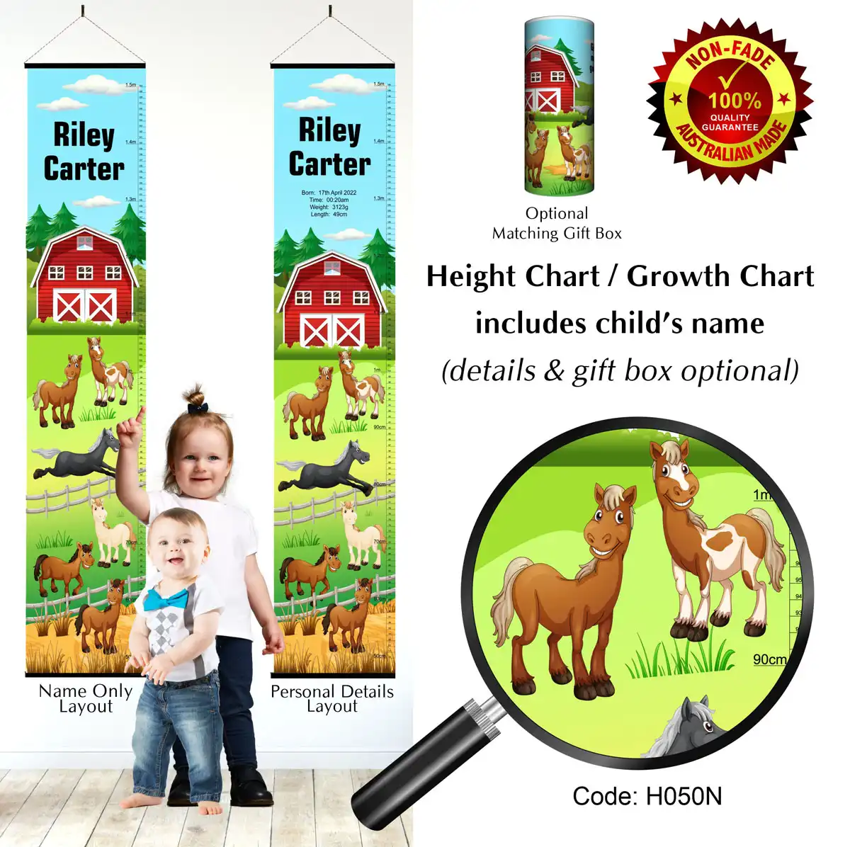 Height Charts - Horses #1