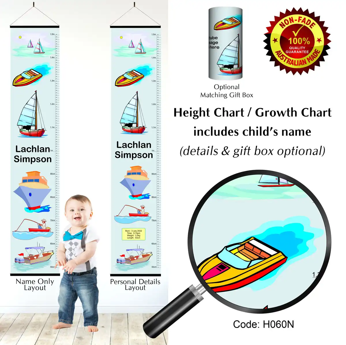 Height Charts - Boats and Ships