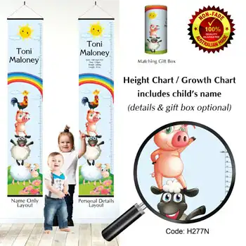 Height Charts - Farm Animals