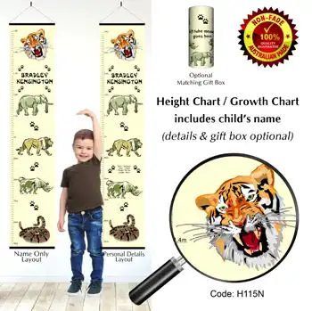 Height Charts - Wild Jungle Animals