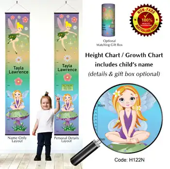 Height Charts - Tinkerbell Fairy Theme