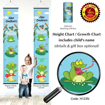 Height Charts - Frog Theme