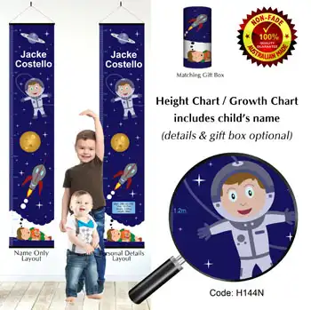 Height Charts - Planet and Space Dreamer