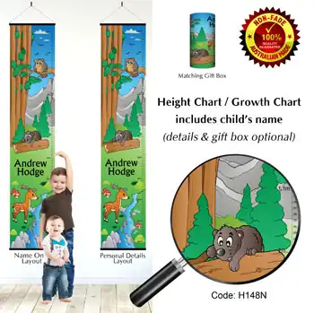 Height Charts - Forest Animals