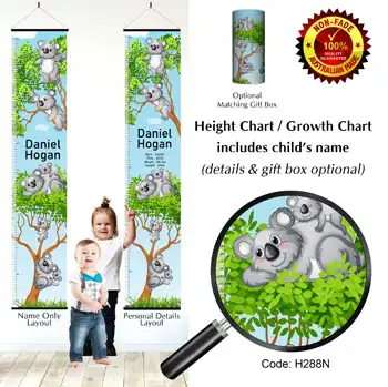 Height Charts - Koalas in Gum Trees