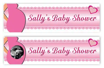 Banner Baby Shower Pink Theme